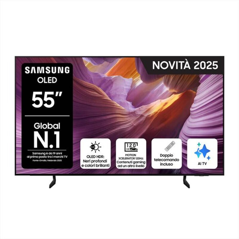 SAMSUNG - Smart TV OLED UHD 4K 55" QE55S85FAUXZT-Graphite Black